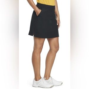 Izod Black Golf Stretch Skort with Sun Control sz 2 Tennis Pickleball Pockets